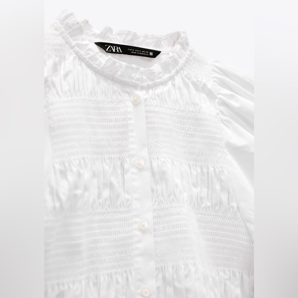 Zara elasticized poplin blouse - Picture 11 of 11